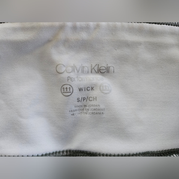 Calvin Klein Performance Wick Tropical Bird Print Leggings B&W Blue Size S/P/CH - Picture 5 of 13